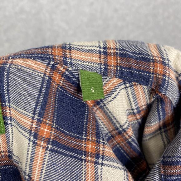 Sid Mashburn Shirt Mens S Blue White Plaid Long Sleeve Button Up - Picture 8 of 8